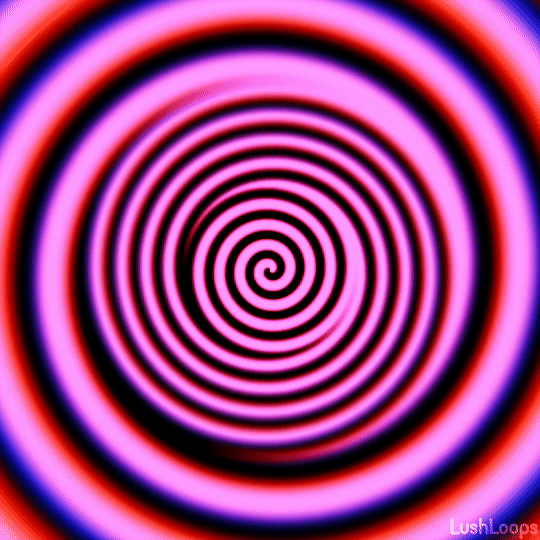 Espiral hipnótica giratoria